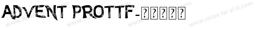 Advent Prottf字体转换